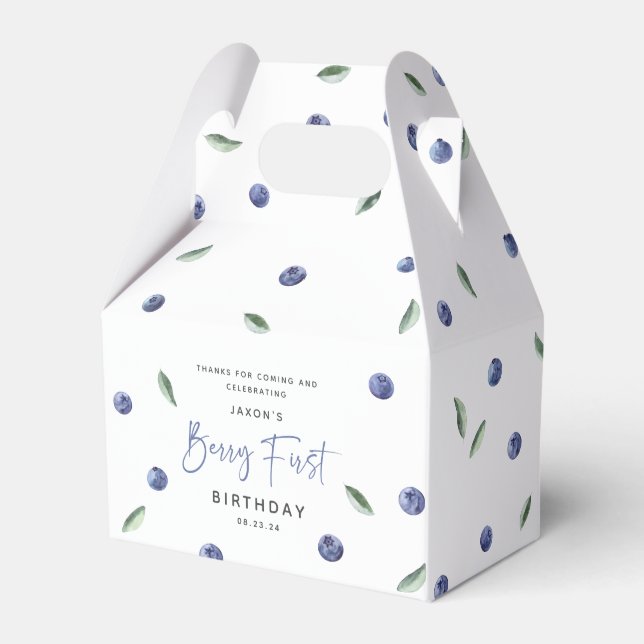 Ballotins 'Berry First' Blueberry 1er Anniversaire (Verso)
