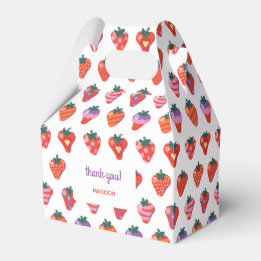 Ballotins Berry Special Strawberry Anniversaire - Blanc