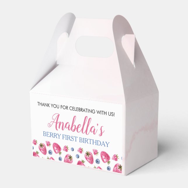 Ballotins Berry Sweet Anniversaire Ballotin Thème fraise (Verso)