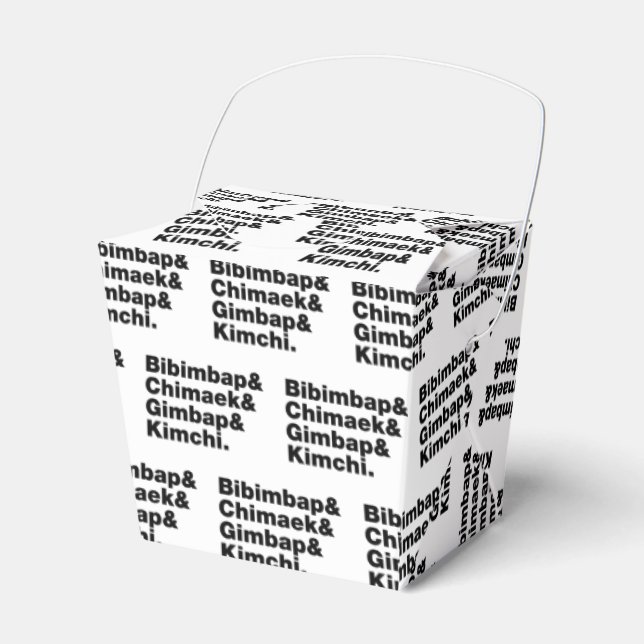 Ballotins Bibimbap & Chimaek & Gimbap & Kimchi. Aliments cor (Verso)