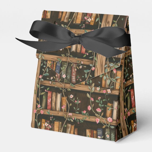 Ballotins Bibliothèques avec vignes en fleurs (Verso)