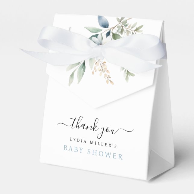 Ballotins Bienvenue au bébé garçon Baby Shower Pieds de bébé (Verso)