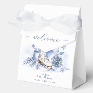Ballotins Bienvenue Flocon de Neige Patin à Glace Baby Showe