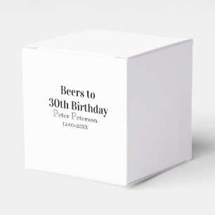 Ballotins Bière pour 30e anniversaire nom date homme élégant