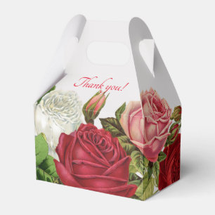 Ballotins Big Rose Merci Party Mariage Favor Box
