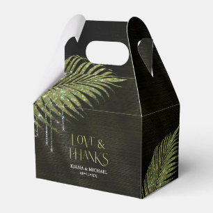 Ballotins Bijoux feuille Mariage vert V2 ID830