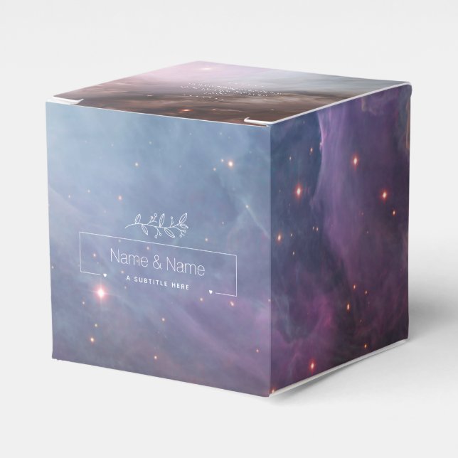 Ballotins Bio blanc faveur rétro orion nebula ÉDITABLE (Verso)