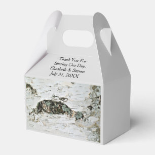 Ballotins Birch Wood Nature Mariage Faveur Boîtes