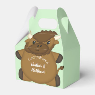 Ballotins Bison Buffalo Baby shower vert