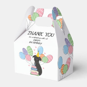 Ballotins Black Brussels Griffon Chien fête d'anniversaire