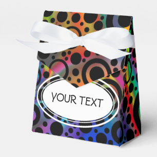 Ballotins Black Dots & Circle Pattern + your text & backgr.