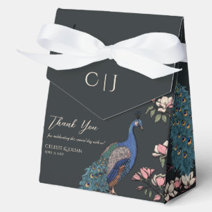 Ballotins Black Floral Bleu Pics Turquoises & Fleurs Magnoli
