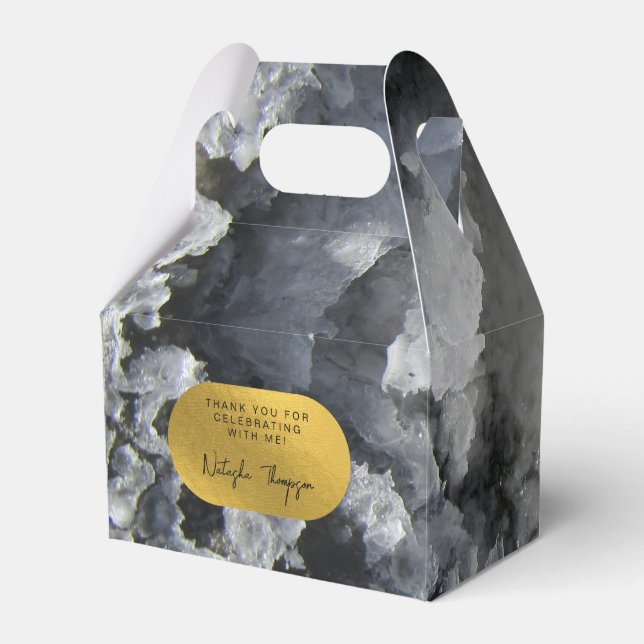 Ballotins Black Gold Foil cristaux de mer Signature Merci (Verso)