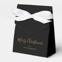 Black Gold Modern Christmas Script personnalisé