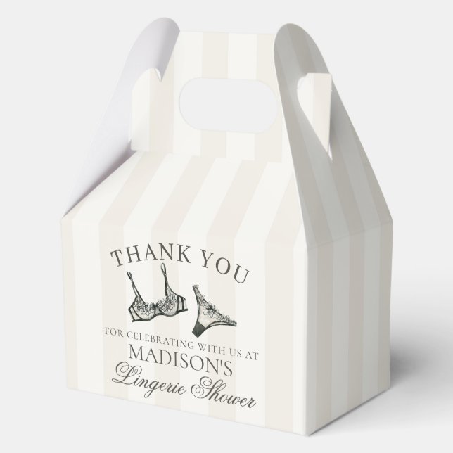 Ballotins Black Lingerie Shower Bachelorette Party Gable (Recto)