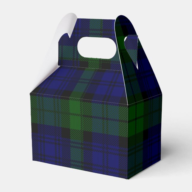 Ballotins Black Watch Tartan bleu vert Plaid (Verso)