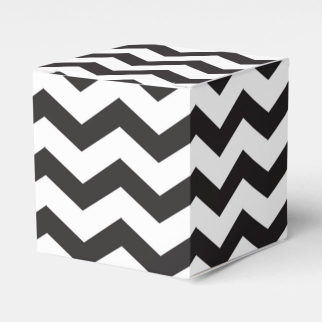 Ballotins Black & White Chevron Modern Party Favoriser les b (Verso)