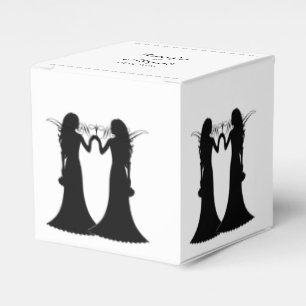 Ballotins Black White Elegance Brides Boîte de Faveur Mariag