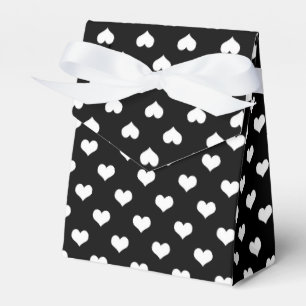Ballotins Black White Love Heart Motif Design