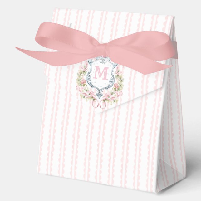 Ballotins Blason de mariage floral élégant (Recto)