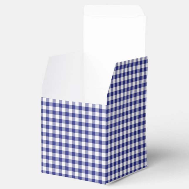Ballotins Bleu-blanc Ginham-PARTY BOX, carré (Ouvert)