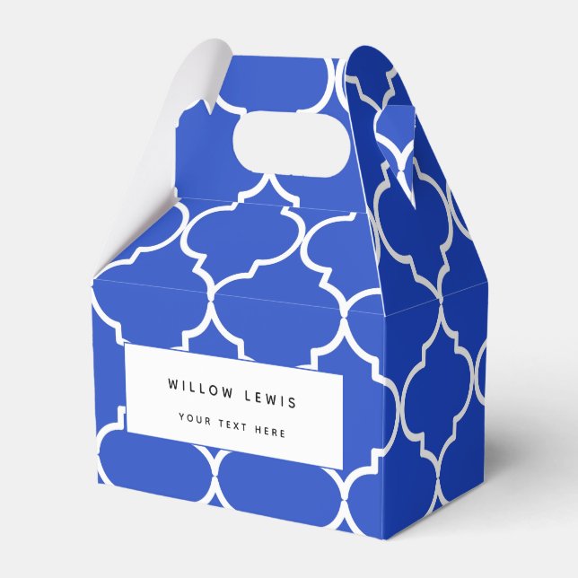 Ballotins Bleu & Blanc Méditerranéen Motif marocain (Verso)