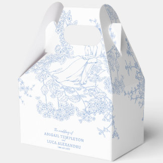 Ballotins Bleu Chinoiserie Toile de Jouy Mariage