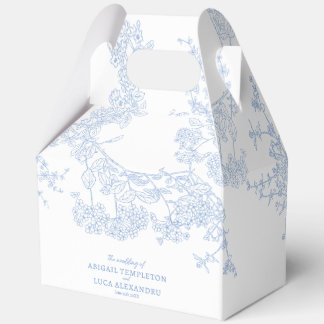 Ballotins Bleu Chinoiserie Toile de Jouy Mariage