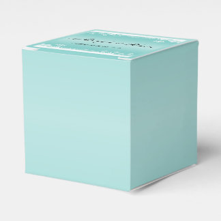 Ballotins Bleu clair et blanc Snowflake boîte de mariage Fav