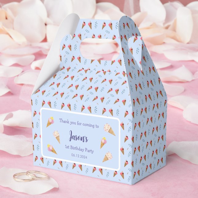 Ballotins Bleu Cool Crème de glace Cone Enfants Garçon Anniv (Mariage)