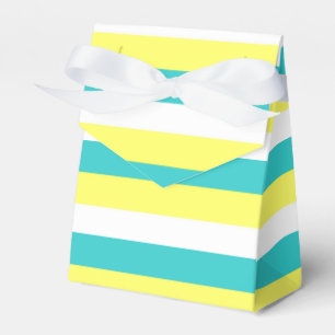 Ballotins Bleu d'Aqua, jaune citron et blanc