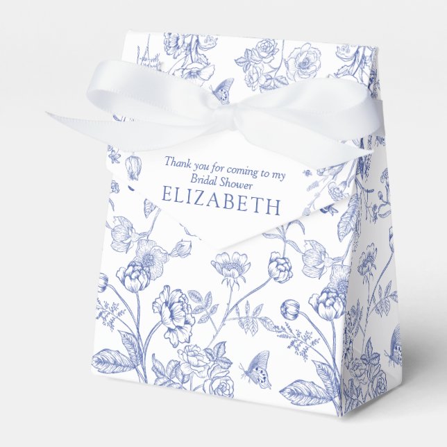 Ballotins Bleu et Blanc de France Shower de Mariée Victorien (Verso)