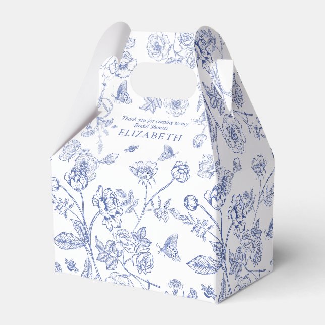 Ballotins Bleu et Blanc de Mariage Victorien (Verso)