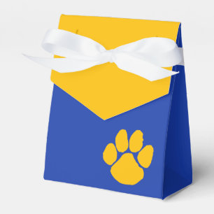 Ballotins Bleu et or Pawprint Ballotin de graduation