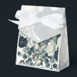 Ballotins Bleu foncé et blanc Moderne Floral Mariage<br><div class="desc">Éléments correspondants disponibles.</div>