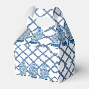 Ballotins Bleu Ginger Jar Jars Ribbon Party Favoriser boîte