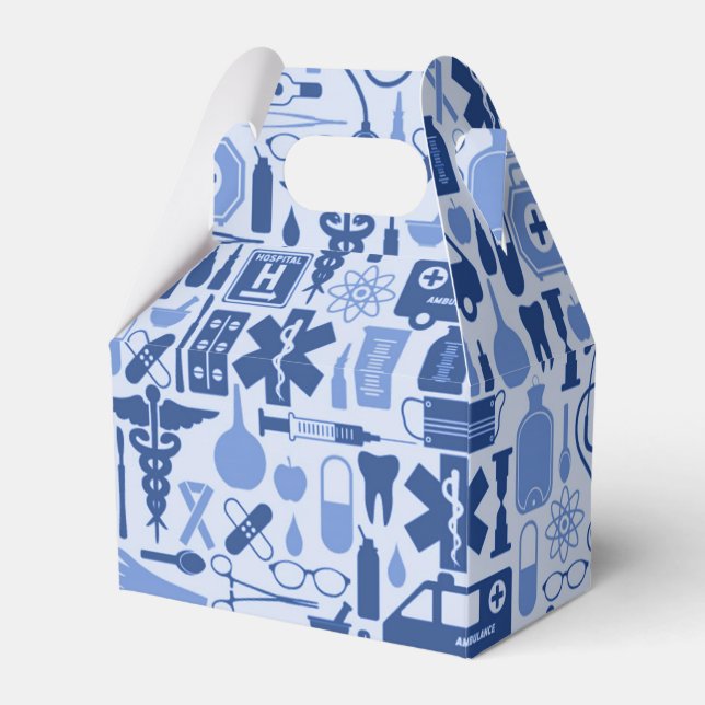 Ballotins Bleu Infirmière Appréciation École Médicale Gradua (Verso)