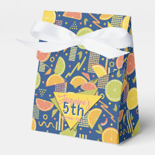 Ballotins Bleu Nuit Rétro Citron Anniversaire d'été