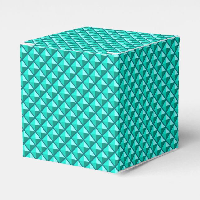 Ballotins Bleu paon, aspect émail, grille cloutée (Verso)