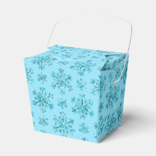 Ballotins Bleu Snowflakes-PARTY FAVOR BOXES, sortir