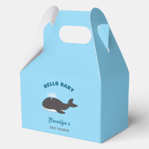 Ballotins Bleu sous la mer Bonjour Baby shower Gris baleine