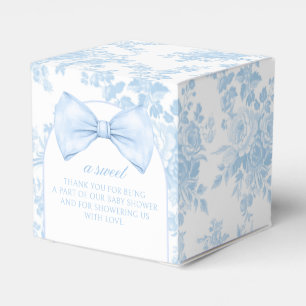 Ballotins Bleu Toile Bow Cravate bébé garçon douche Ballotin