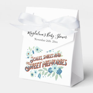 Ballotins Bleu Turquoise Vert Fleurs Baby shower Dragon