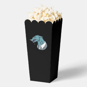 Ballotins Bleu Werewolf boîtes à pop-corn noir