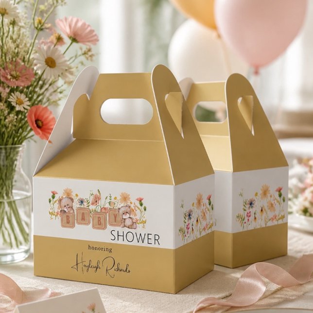 Ballotins Blocs bébé, ours et fleurs sauvages (Créateur téléchargé)