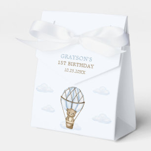 Ballotins Blue Bear Hot Air Balloon Boys 1er anniversaire