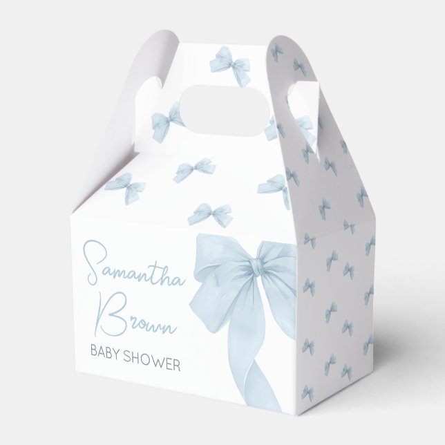Ballotins Blue Bow C'Est Un Baby shower Garçon (Verso)