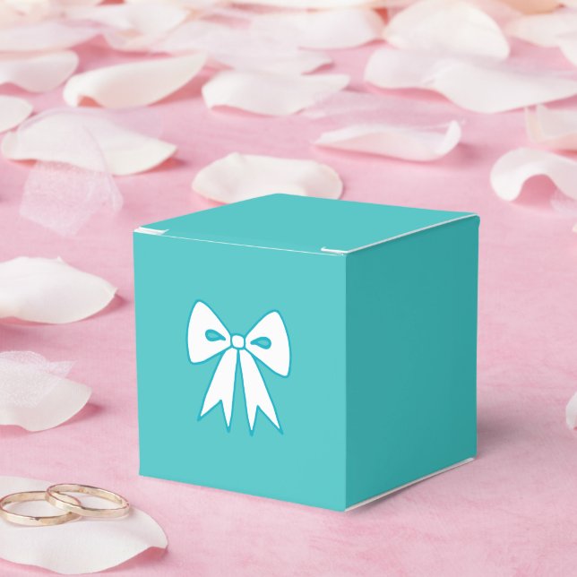 Ballotins Blue Bow Gift Boxes (Mariage)