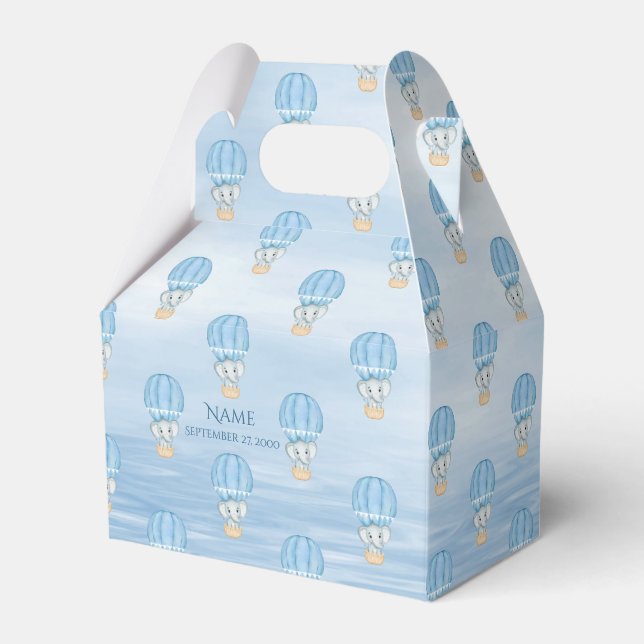 Ballotins Blue Elephant Hot Air Ballotin (Verso)