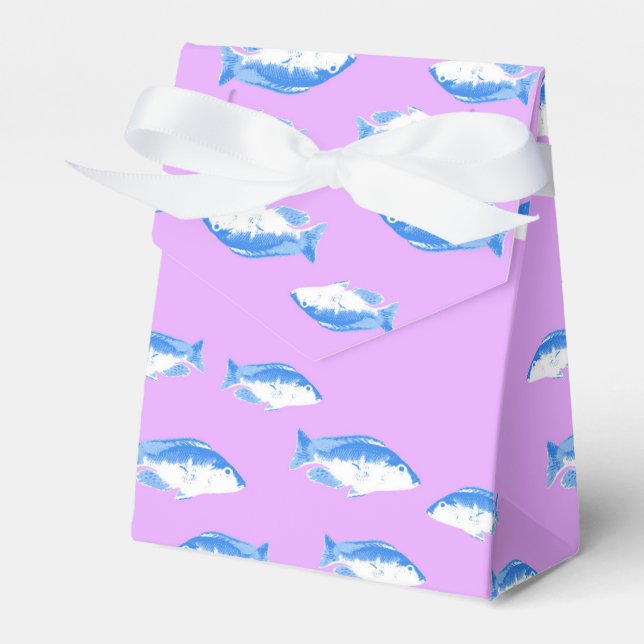 Ballotins Blue fish on lilac (Verso)